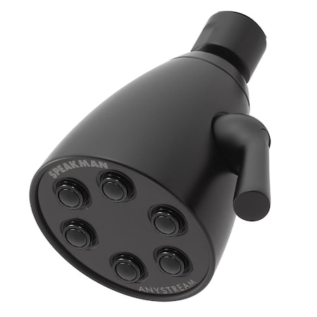 Speakman Icon 6-Jet Low Flow Brass Shower Head in Matte Black S-2252-MB-E2